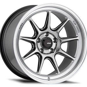 KONIG COUNTERGRAM 17X8 5X100 ET40 HYPER CHROME / MACHINED LIP