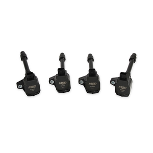 MSD IGNITION COIL - BLASTER SERIES - HONDA 1.5L/2.0L/2.0L TURBO 4-CYLINDER - BLACK - 4-PACK
