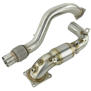 Alpha Series Downpipe with Catalyic Converter 76mm - 2016-2021 Honda Civic Type R