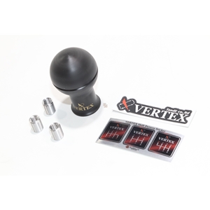 VERTEX SHIFT KNOB; BLACK WITH PINK LOGO; LIMITED EDITION