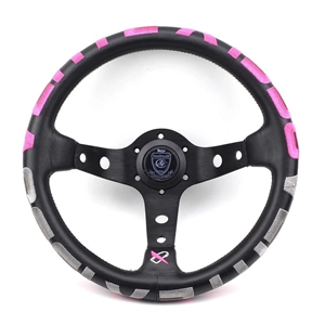 VERTEX 1996 STEERING WHEEL 330MM PINK DEEP DISH