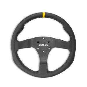 SPARCO STEERING WHEEL R350B LEATHER W/BTTN