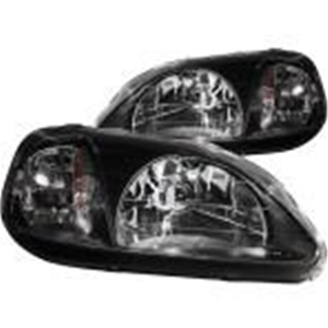 JDM Brand Headlights - Honda Civic 99-00 Black Housing