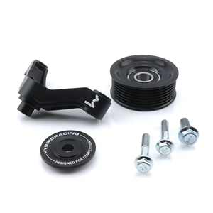 HYBRID RACING K-SERIES IDLER BRACKET, PULLEY & BELT COMBO - K20A2/A3/Z1/Z3 & K24A1/A2/A4/A8 (USDM) -  6.5