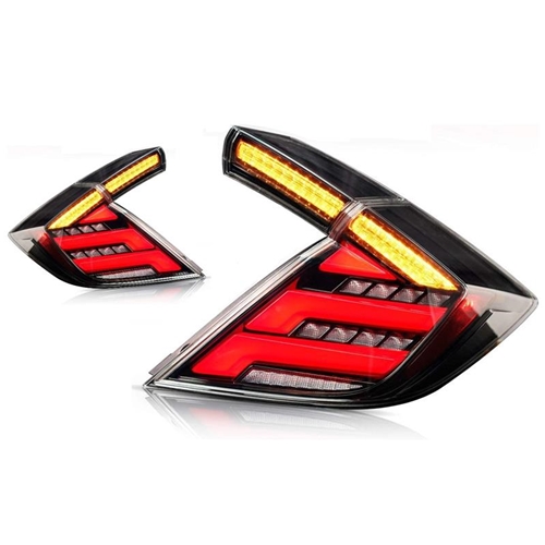 VLand LED Taillights - Honda Civic 16-21 w/ Sequential Turn Signals 5dr Hatch