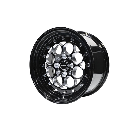 VMS Racing Street/Drag Wheel - Revolver 15x8" 4x100/114.3 20 offset Black/Black