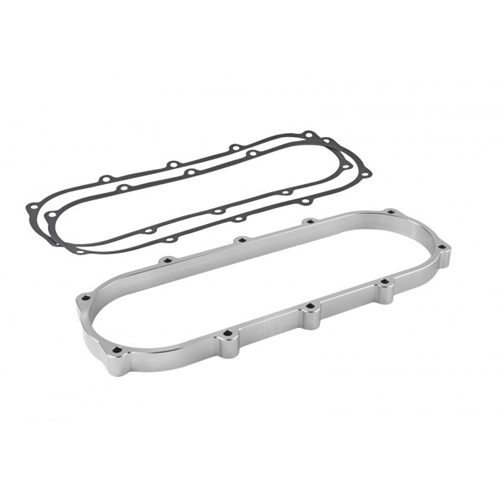 Ultra Series Street Intake Manifold Plenum Spacer 1/2 Liter Silver - Honda / Acura B/ K-Series