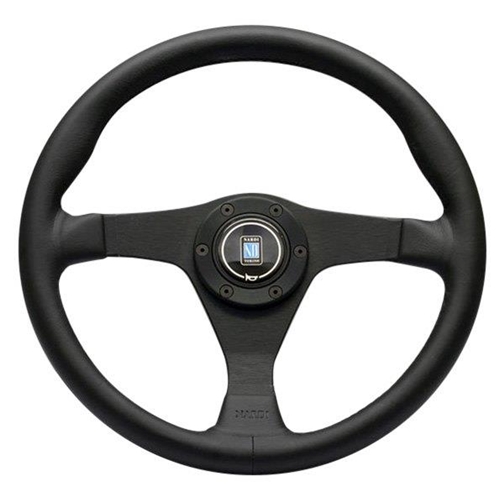 Nardi Gara Steering Wheel - Black Leather with Black Satin Spokes - 350mm