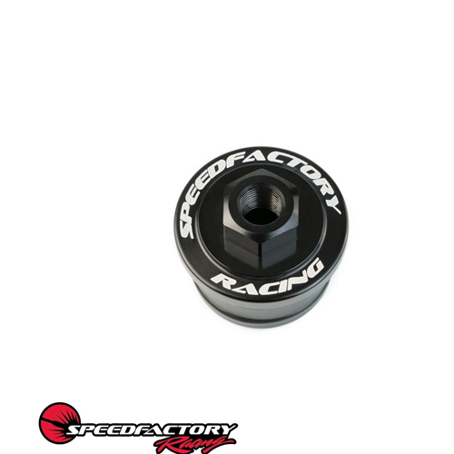 SpeedFactory Billet Aluminum B Series Crank Case Pressure Port  - Black