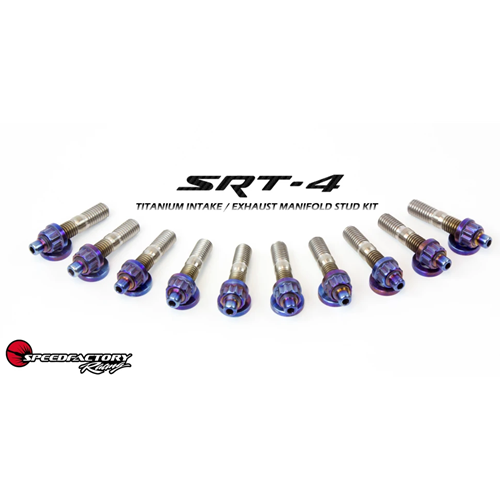 SpeedFactory Titanium Exhaust or Intake Manifold RAW Stud Kit - SRT-4 - M8x1.25-10pcs Nut, Stud and Washer