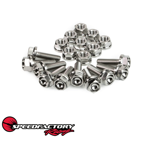 SpeedFactory B/D/H/F-Series (Except S2000) Titanium Oil Pan Hardware Kit - RAW