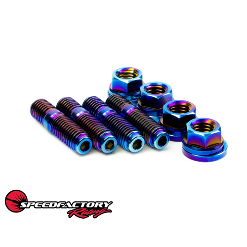 SpeedFactory B Series Titaniium Turbo Manifold Hardware 4pc Kit - BURNT