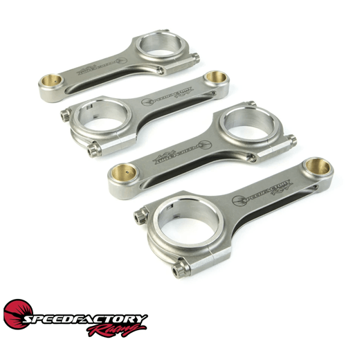 SpeedFactory Forged Steel H Beam Connecting Rods - JDM D15B Vitara Spec No-Notch Rods