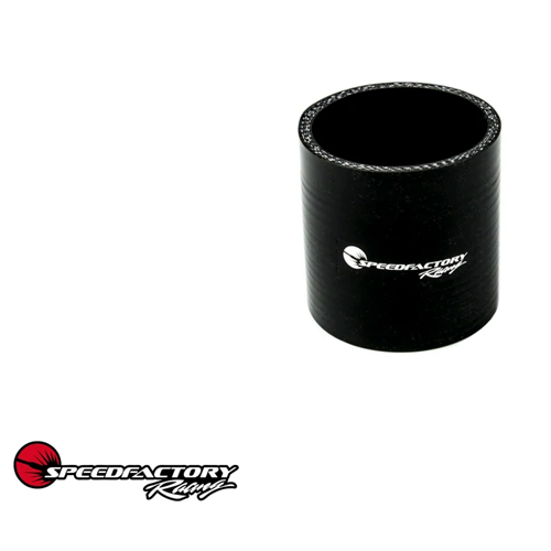 SpeedFactory 4" Straight Silicone Coupler 4 Ply Black