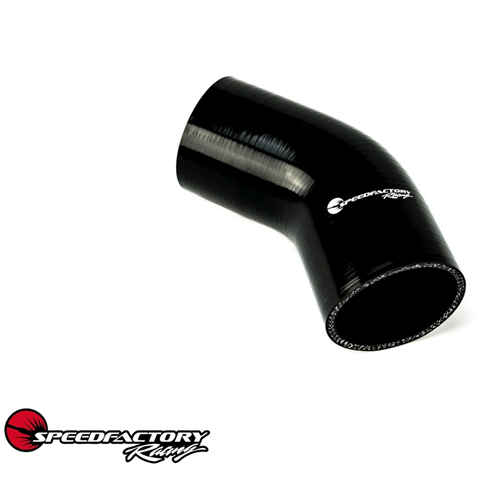 SpeedFactory 2" 45° Silicone Coupler 4 Ply Black