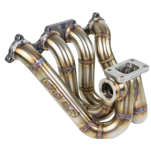 SpeedFactory Stainless Steel Turbo Manifold Top Mount Style H Series T4 Flange w 44-46mm V-Band WG