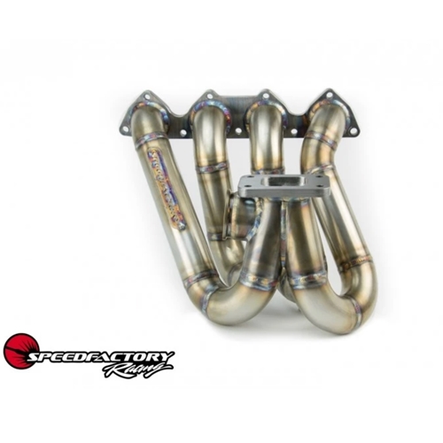 SpeedFactory Stainless Steel Turbo Manifold Forward Face Style H Series Divided T4 Flange w Single 60mm WG - Tial