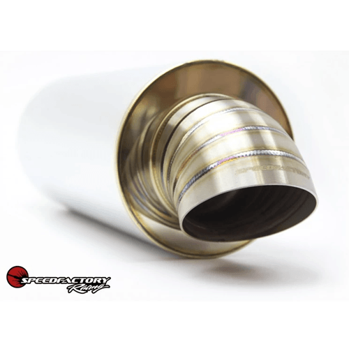 SpeedFactory Stainless Steel Muffler 3" Inlet with 4" Turndown Tip