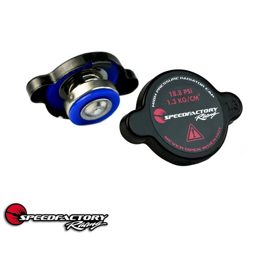 SpeedFactory High Pressure Black Radiator Cap Type A - 18.8 PSI