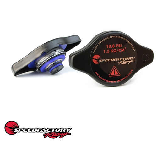 SpeedFactory High Pressure Black Radiator Cap Type B - 18.8 PSI