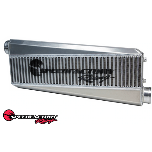 SpeedFactory HP Vertical Flow Intercooler - 27x6x4.5 Opposing Side Inlet/Outlet: 3.0"