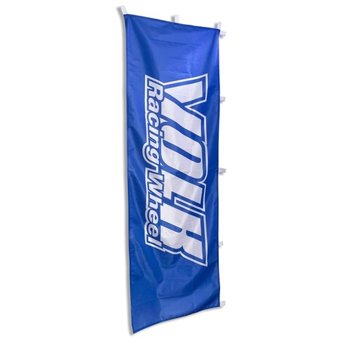 JDM BANNER Volk Racing Wheels Blue Flag 24" x 70"