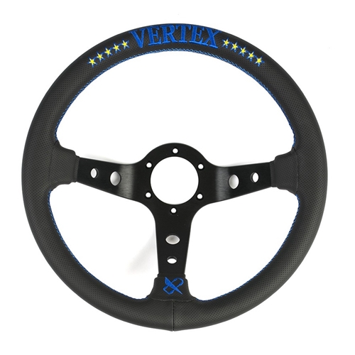 VERTEX STEERING WHEEL 330MM BLUE DEEP DISH *10 STAR EDITION*