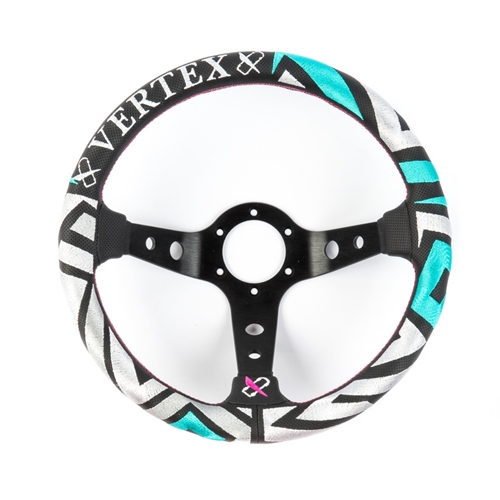 VERTEX LABYRINTH 330MM LEATHER STEERING WHEEL