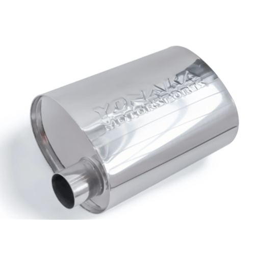 Yonaka T304 Stainless Steel 2.5" Offset Performance Muffler