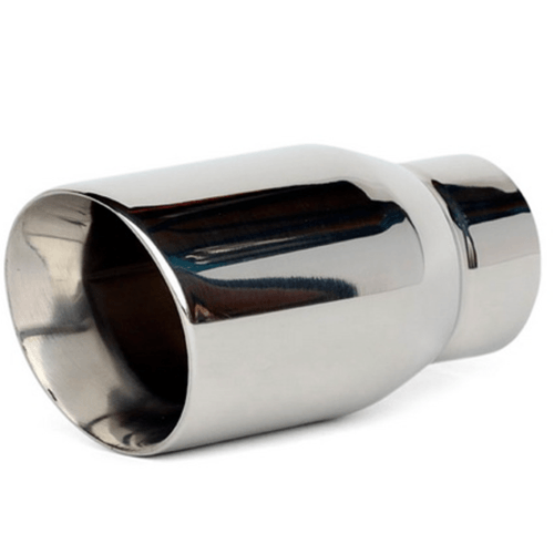 Yonaka Stainless Steel 2.5" Inlet/3.5" Outlet Angled Cut Exhaust Tip