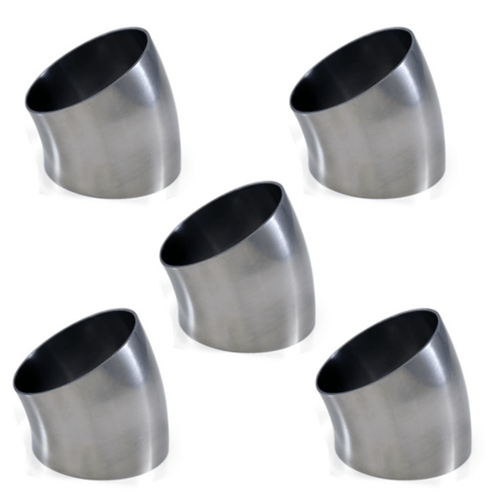 2.5" Stainless Steel Short Radius 30 Degree Bend - 5 Pack