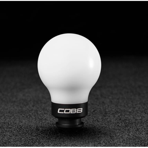 Subaru 5-Speed COBB Knob - White Knob w/ Stealth Black