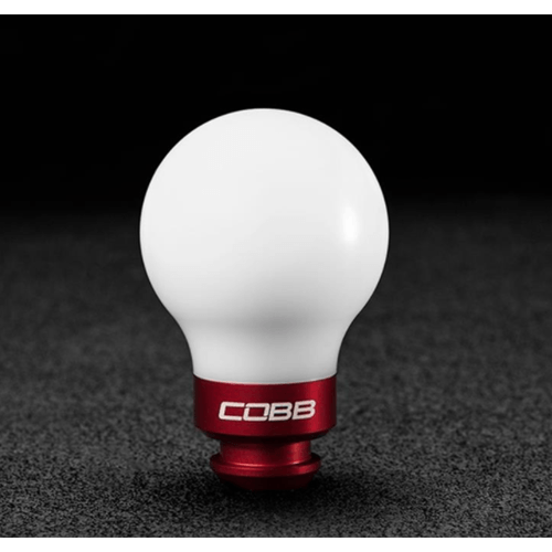 Subaru 5-Speed COBB Knob - White w/ Race Red