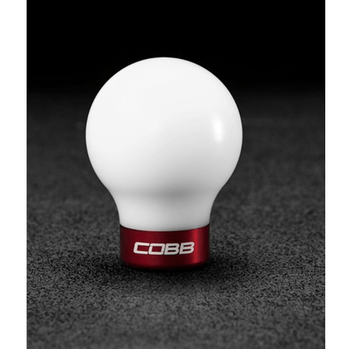 Subaru 6-Speed COBB Knob - White Knob w/ Race Red