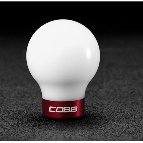 Mitsubishi COBB Knob - White Knob w/ Race Red