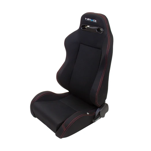 Type-R Cloth Sport Seat Black w/ Red Stitch w/ logo