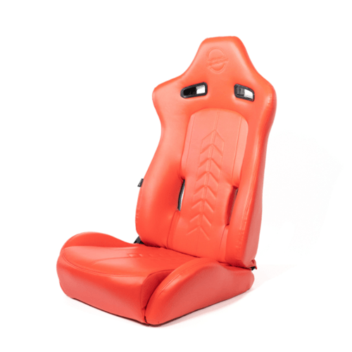 The Arrow NRG Sports Vinyl Seat Red w/ Red Stitch plus Pressed NRG logo