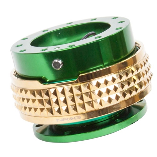 Quick Release Kit - Green Body / Chrome Gold Pyramid Ring