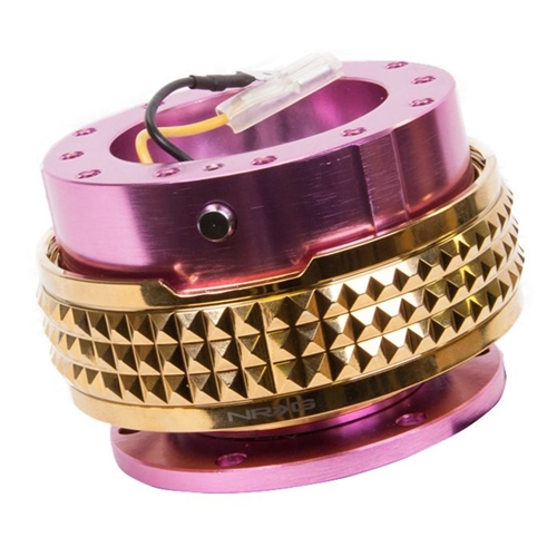 Quick Release Kit - Pink Body / Chrome Gold Pyramid Ring