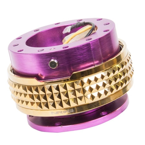 Quick Release Kit - Purple Body / Chrome Gold Pyramid Ring