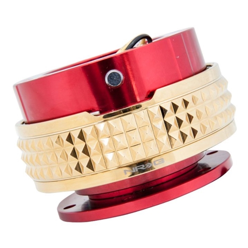 Quick Release Kit - Red Body / Chrome Gold Pyramid Ring