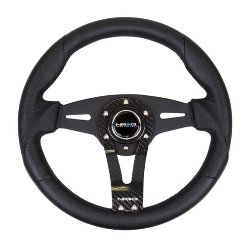 Reinforced Steering Wheel- 320mm Sport Steering Wheel w/ Carbon center spoke