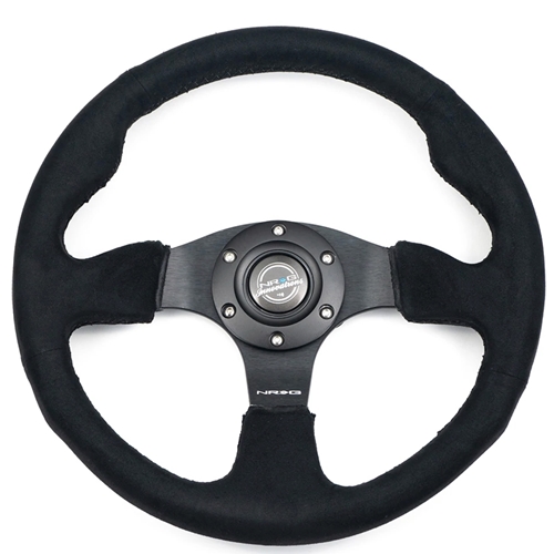 Reinforced Steering Wheel - Alcantara Steering Wheel 320mm w/ BLACK stitch