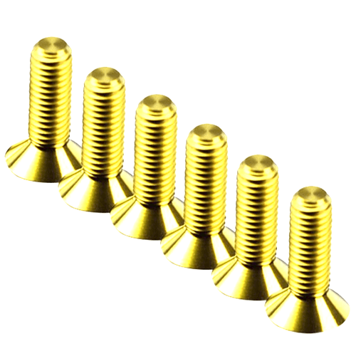 Titanium Gold Steering wheel Screw Kit Upgrade " CONICAL" 16mm