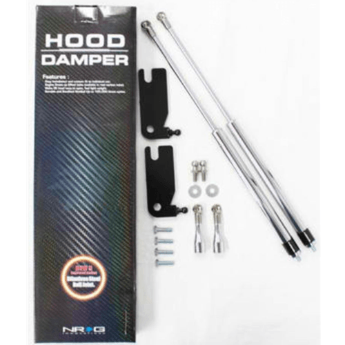 Polished Hood Dampers 92-95 Honda Civic