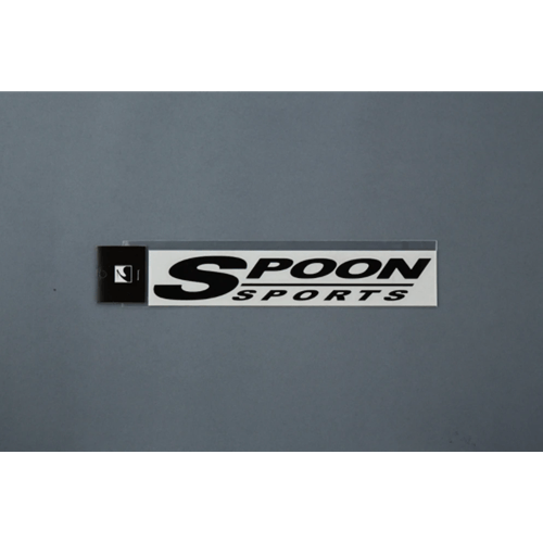 Spoon Sports Logo Sticker - Black 250x40mm