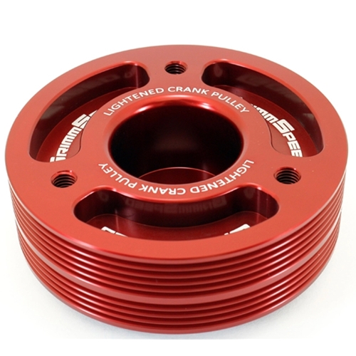 Lightweight Crank Pulley RED - Subaru All EJ Engines