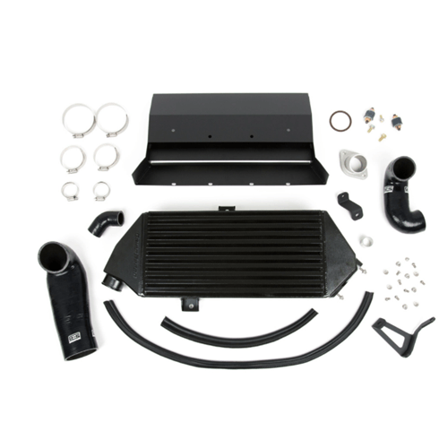 Top Mount Intercooler Kit [Inc. Splitter] Thermal Dispersant BLACK - Subaru 08-14 WRX