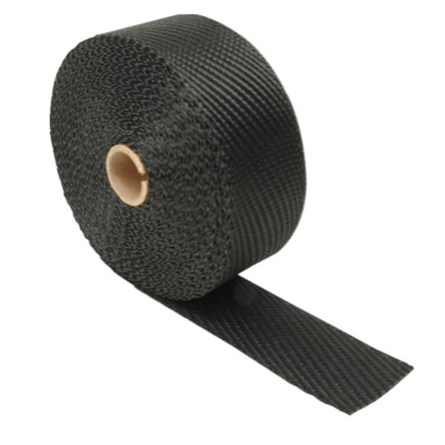 Exhaust Wrap  2" x 100ft - Titanium - Black