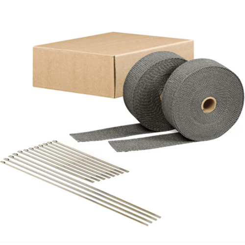 Exhaust Wrap Promo Kit (2 - 50ft Black Wrap & Combo Tie Kit)